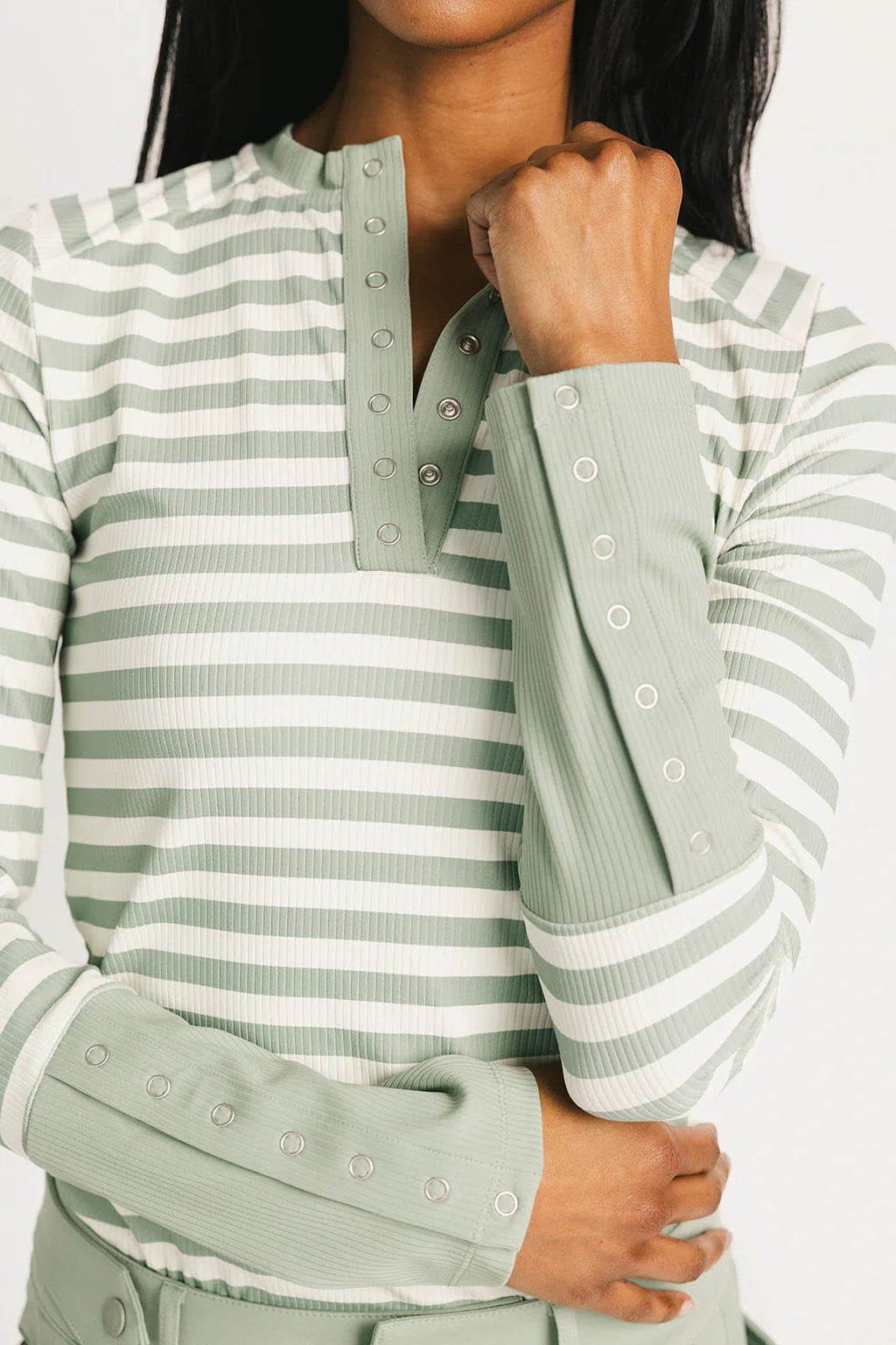 Marlin Long Sleeve- Sea Stripes