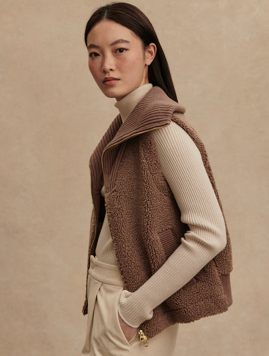Aspen Gilet- ash taupe