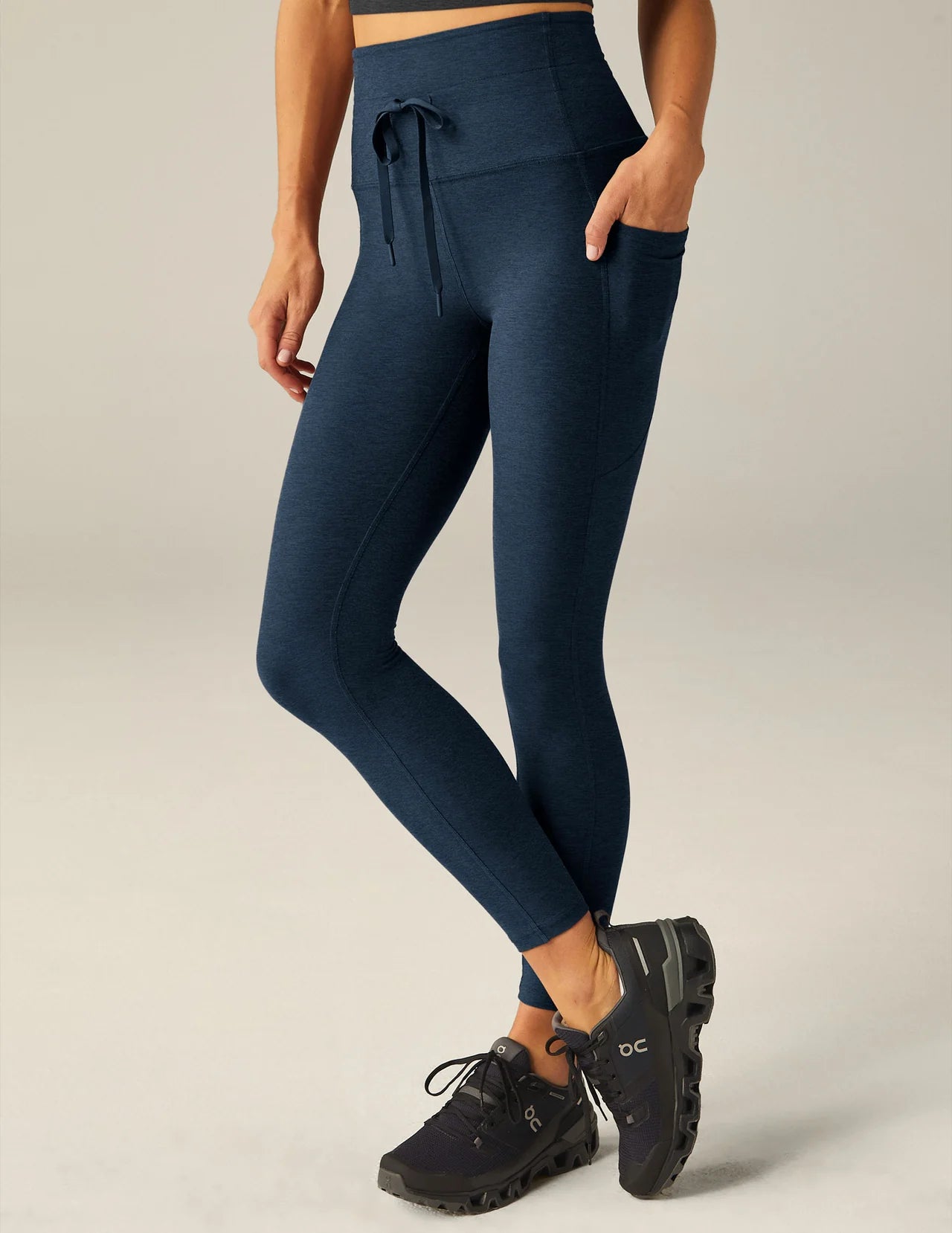 Spacedye Go Pocket Midi Legging- nocturnal navy