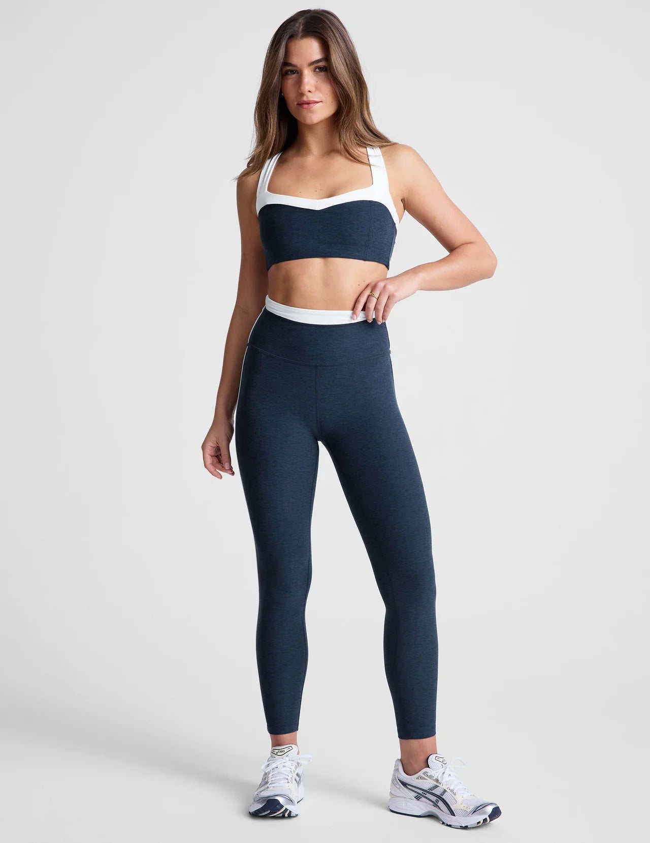 Spacedye Trophy High Waisted Midi Legging- Nocturnal Navy