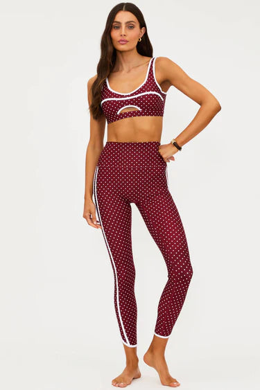 Rella Legging Crimson Dot