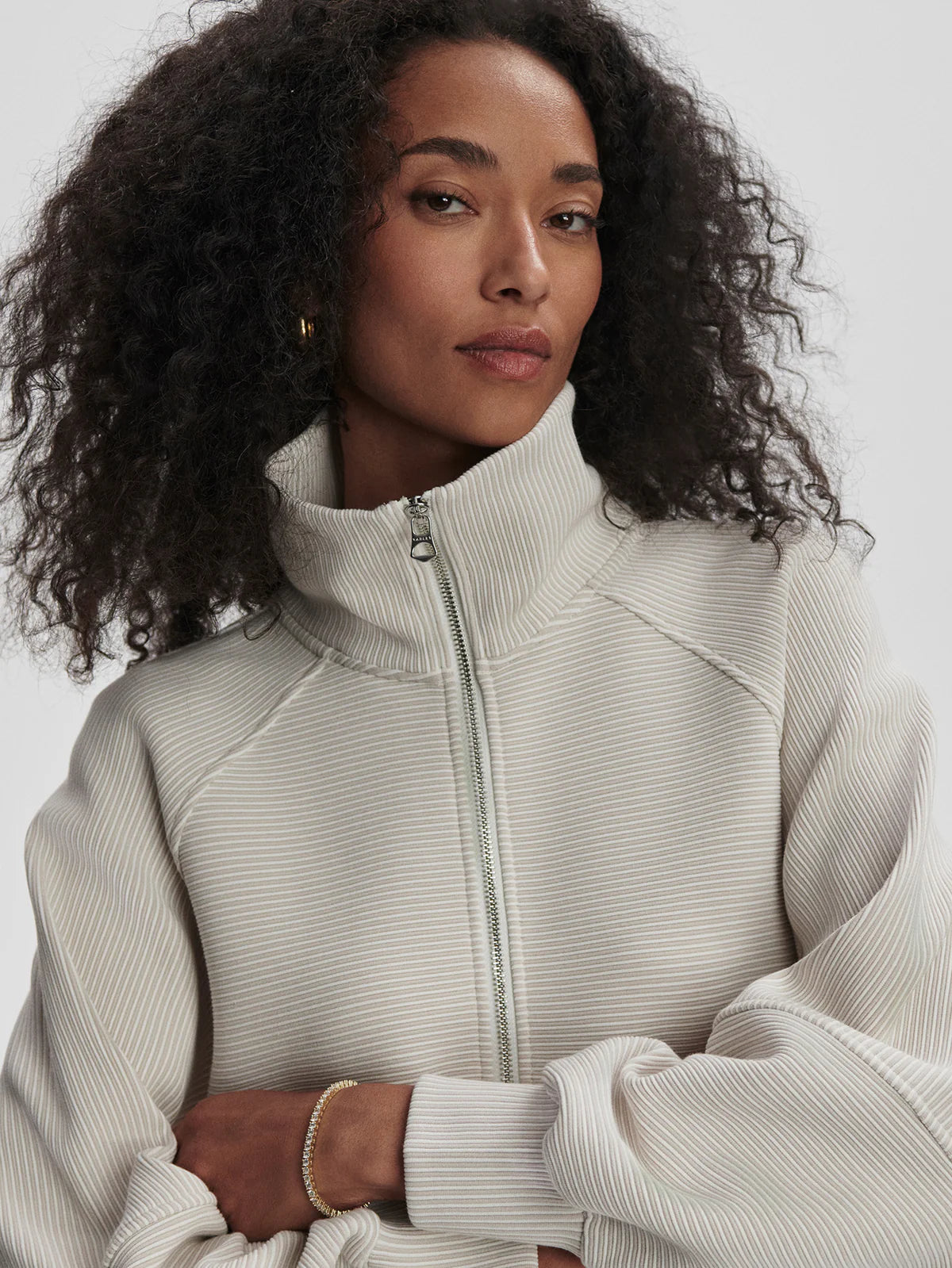 Milano 2.0 Half-Zip Sweat- silver grey/snow white