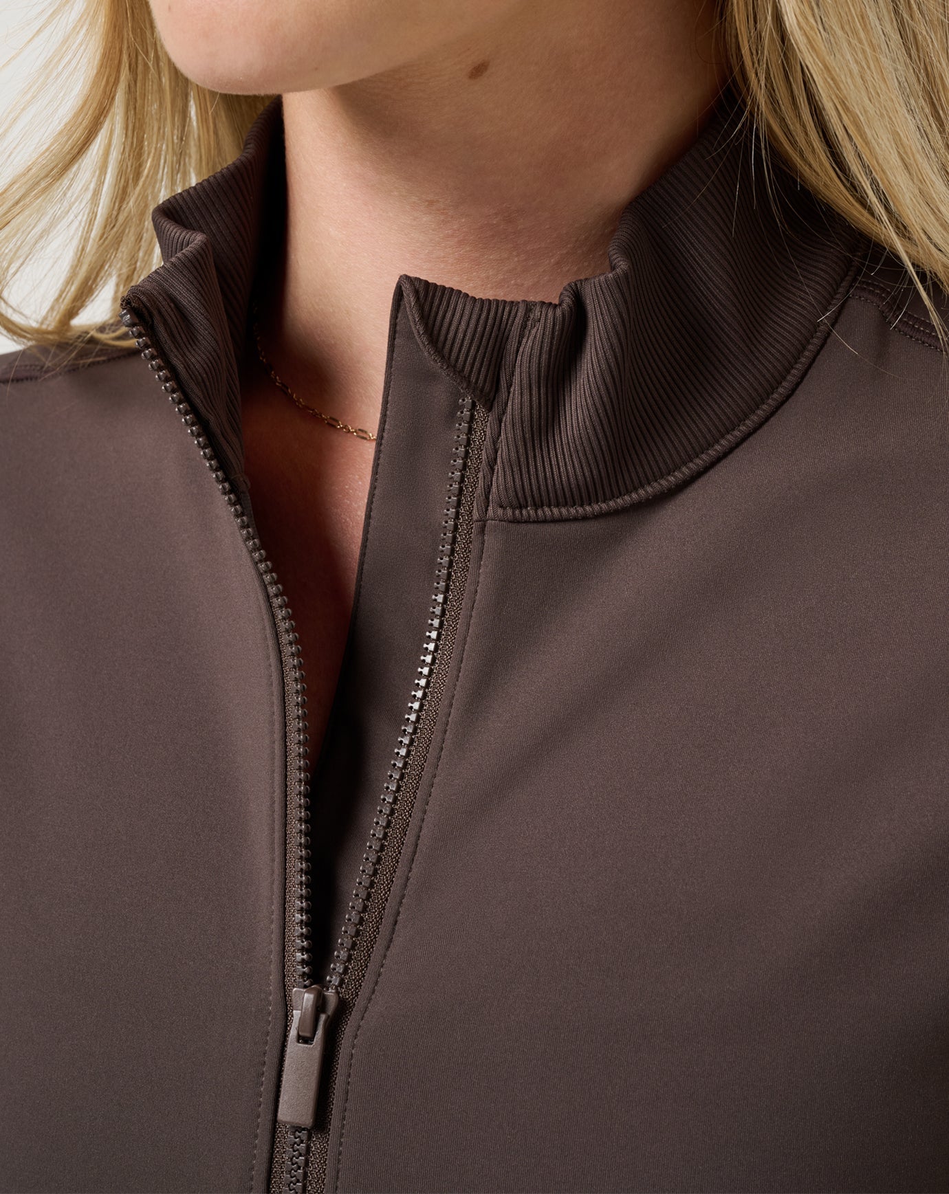 Moveknit Full Zip- Coffee Grounds
