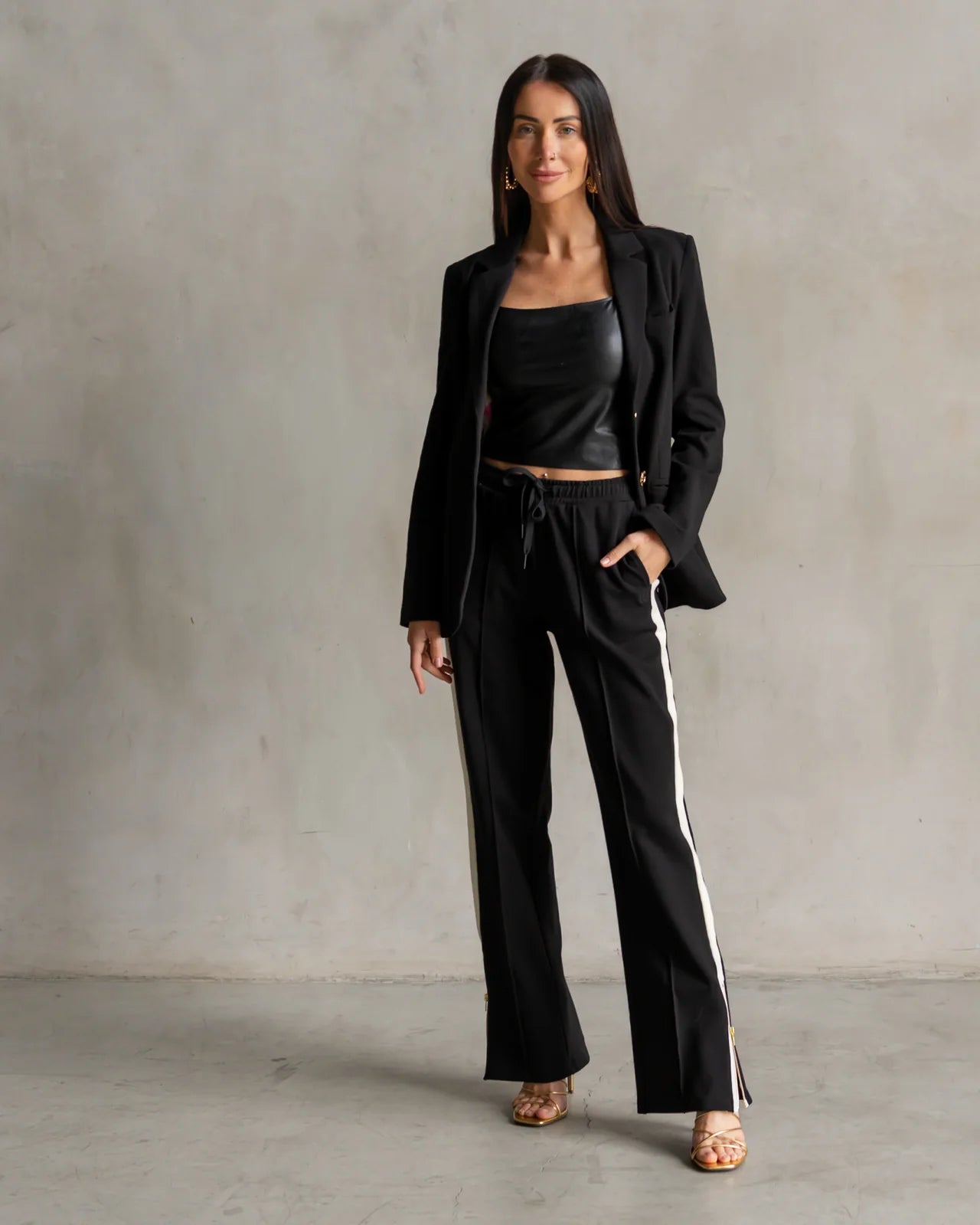 Jordan Interlock Pants- Black