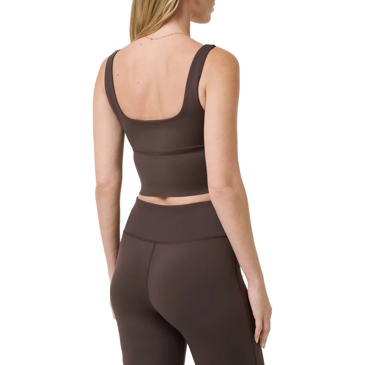 Moveknit Sleeveless Bonded Tank- Coffee Grounds