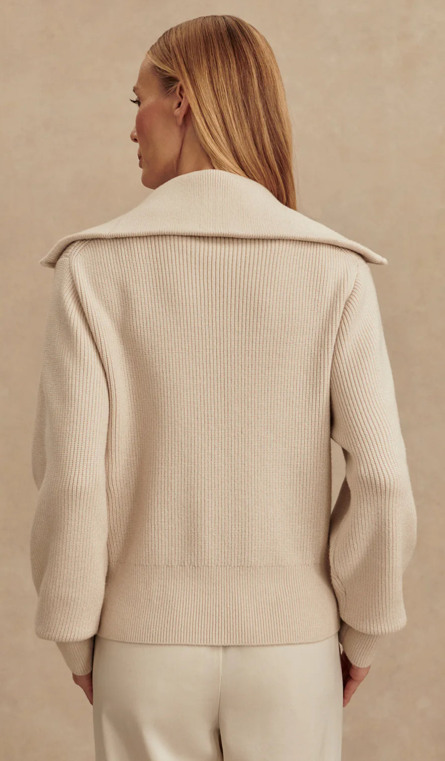 Enrico Knit Jacket- Silver Birch