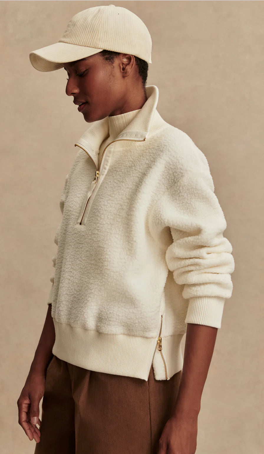 Roselle Half-Zip Fleece-Egret