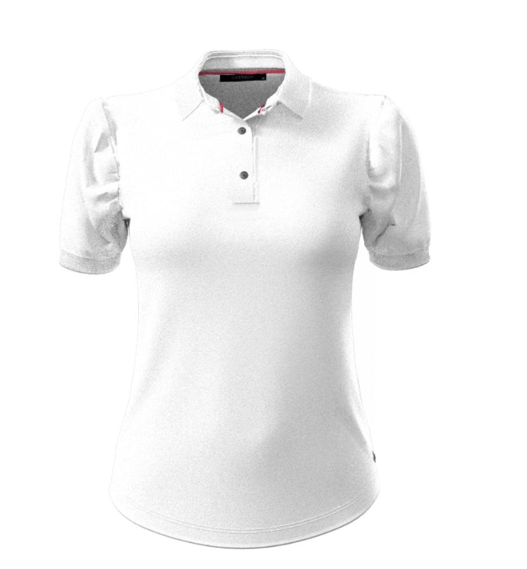 Pique Puff Sleeve Polo