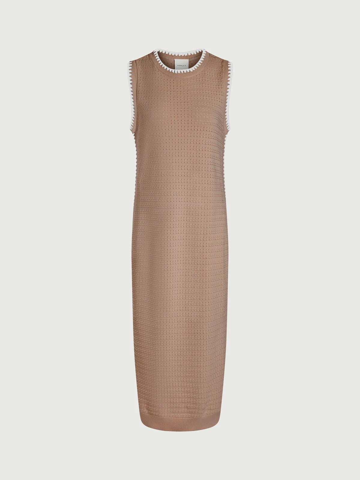 Dwight Tank Knit Midi Dress-Light Taupe
