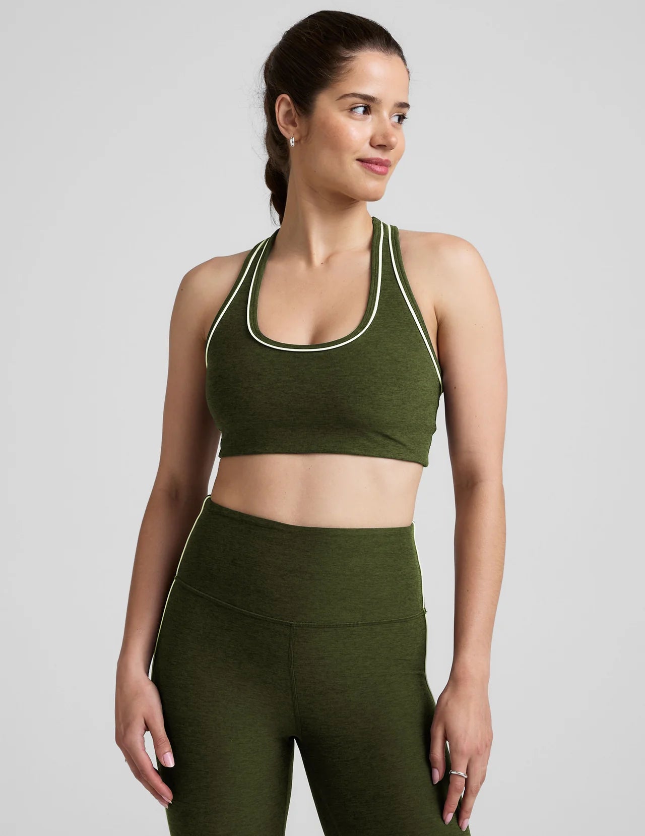 Spacedye Ready Bra-army green heather