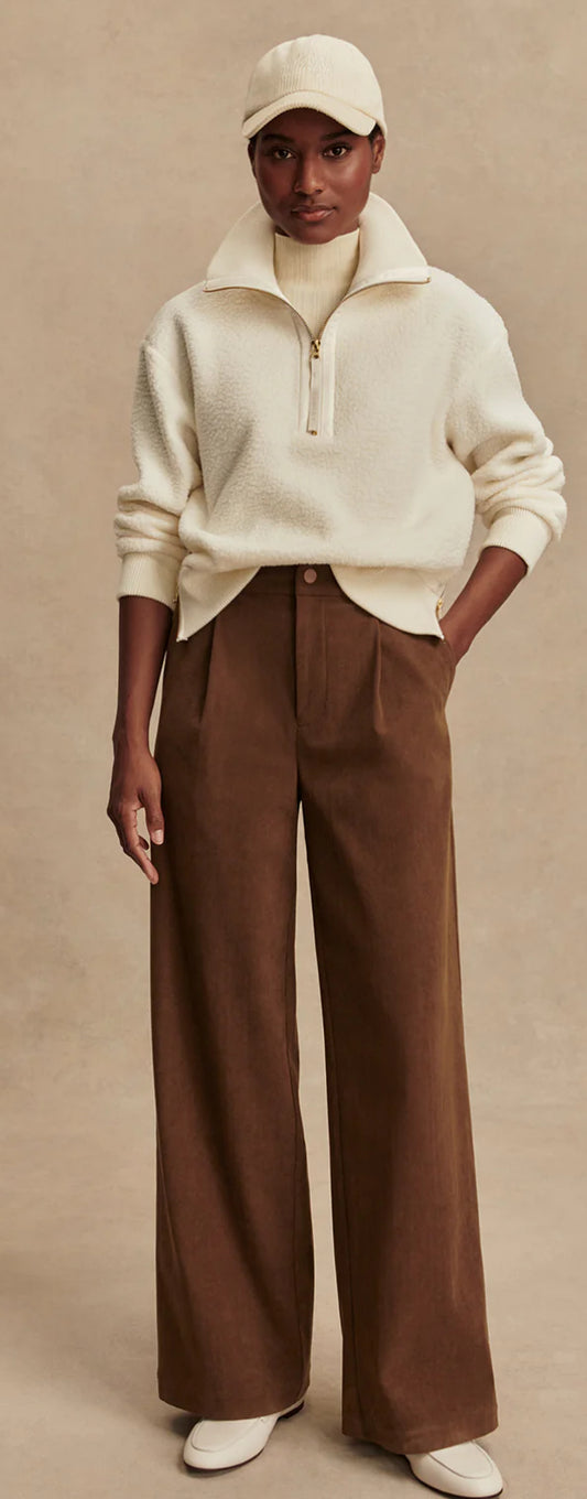 Roselle Half-Zip Fleece-Egret