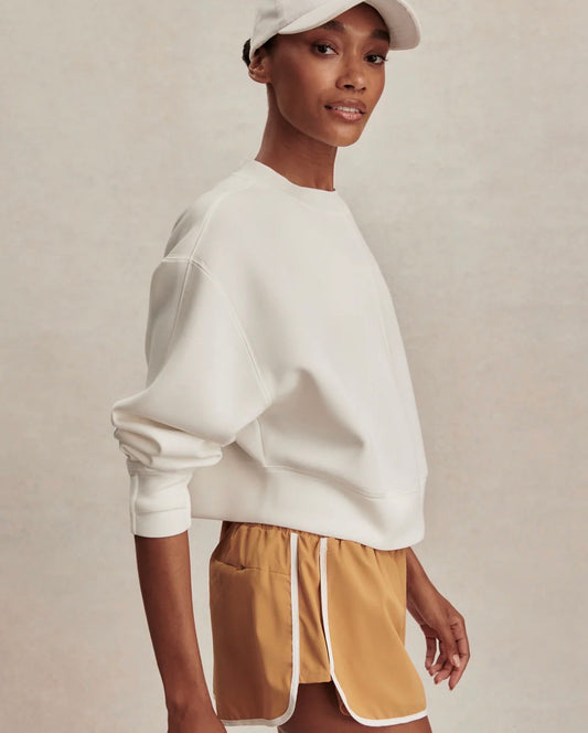 Tasmin Cropped Sweat- Snow White