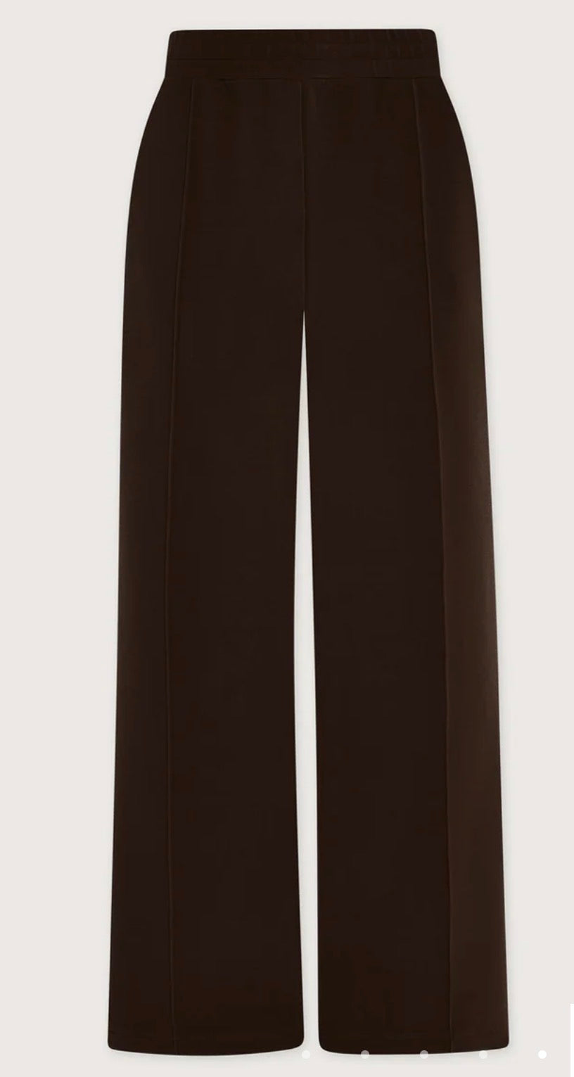 The Wide Leg Pant 28"- coffee bean
