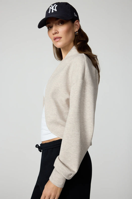 Dreamweave Shrug- Heather island fossil