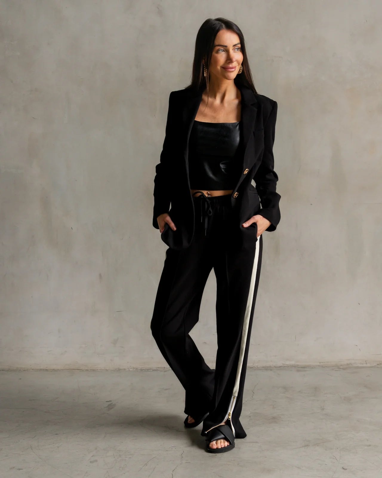 Jordan Interlock Pants- Black