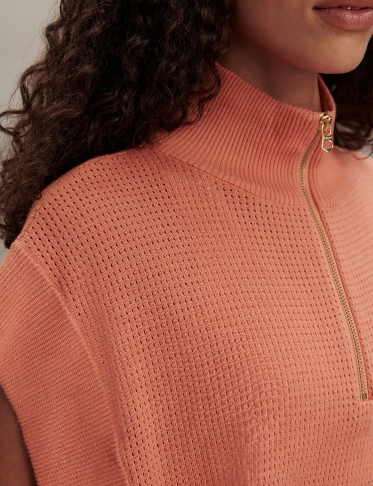 Fulton Cropped Knit- Sun Baked
