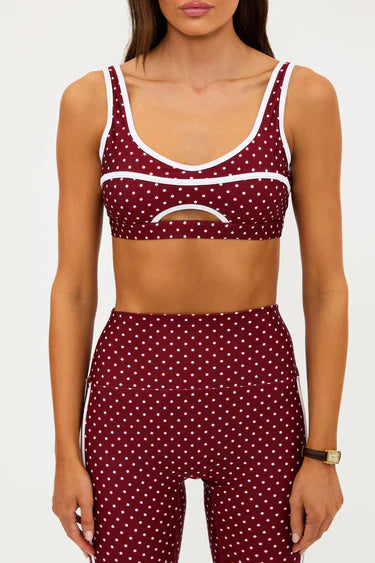 Moxie Top Crimson Dot