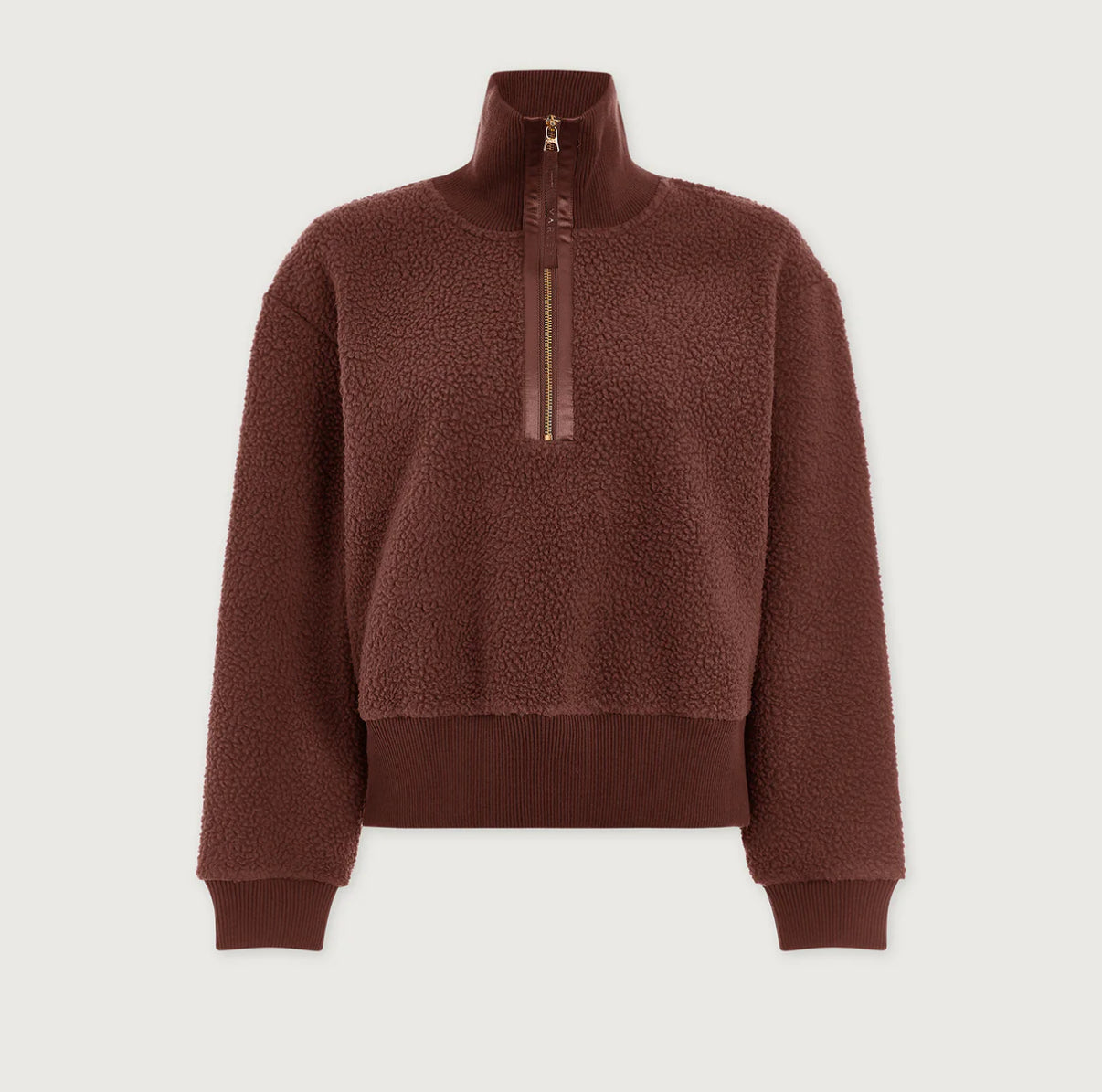 Roselle Half-Zip Fleece-Deep Mahogany