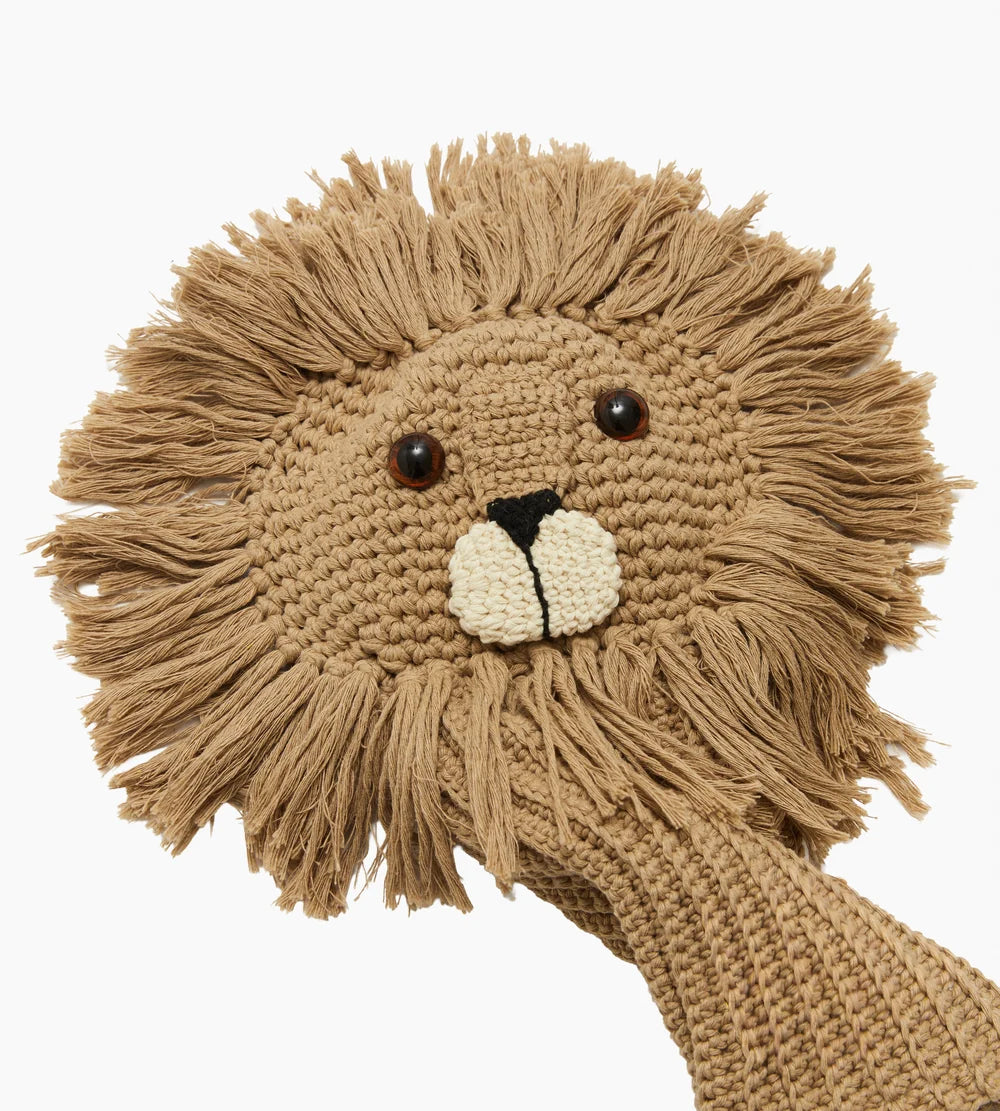 Lion crochet golf cover