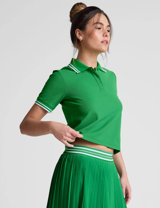 Country Club Polo Tee- Home Court Green