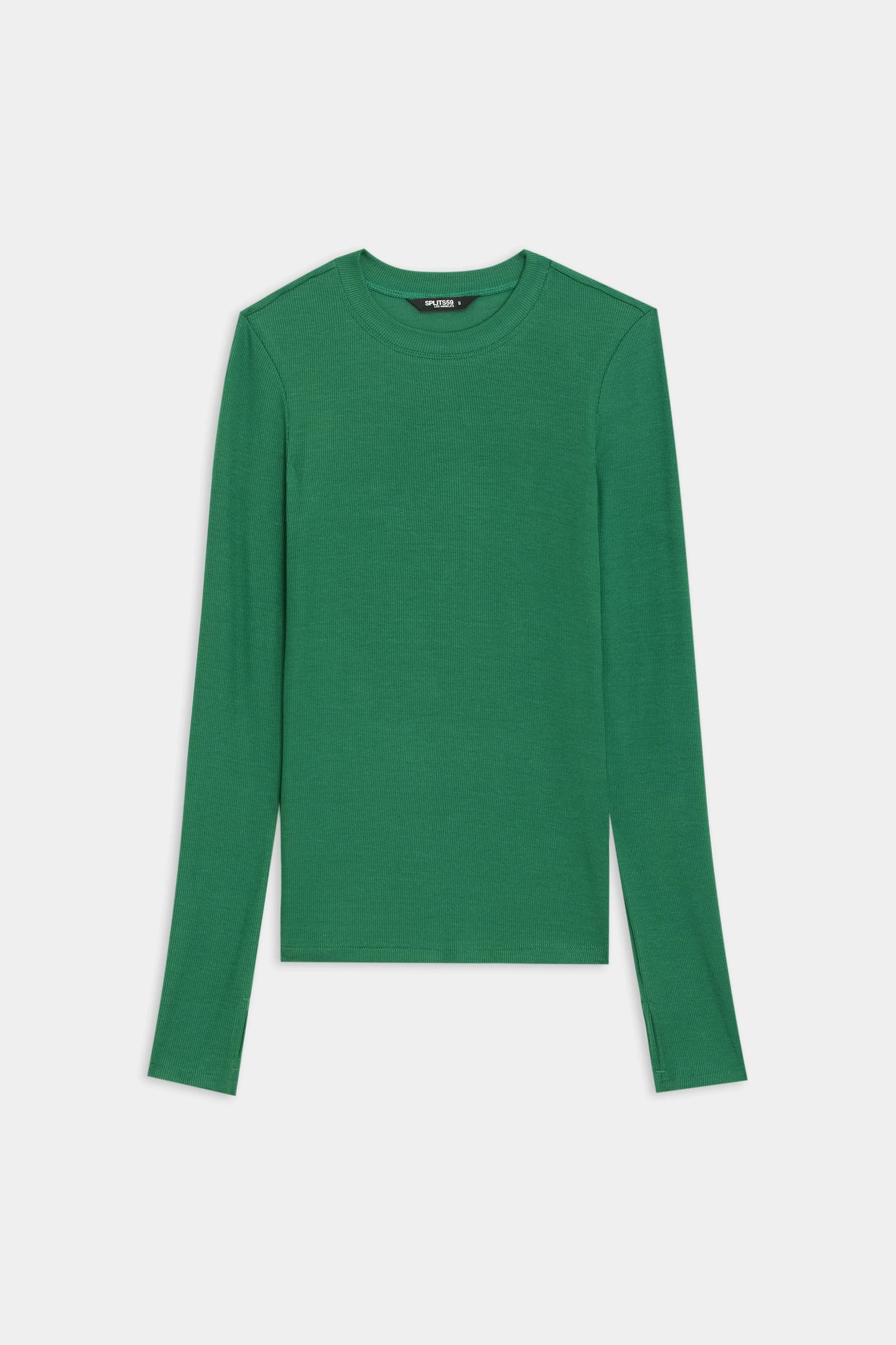 Louise Rib Long Sleeve- arugula