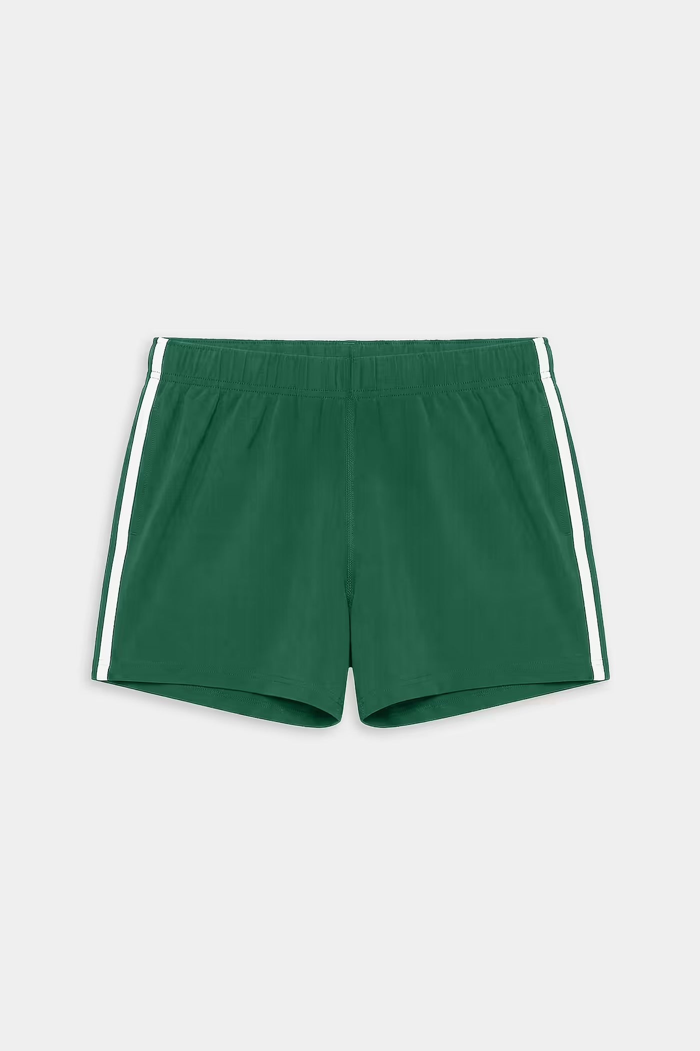 Ella Track Short-Arugula/White