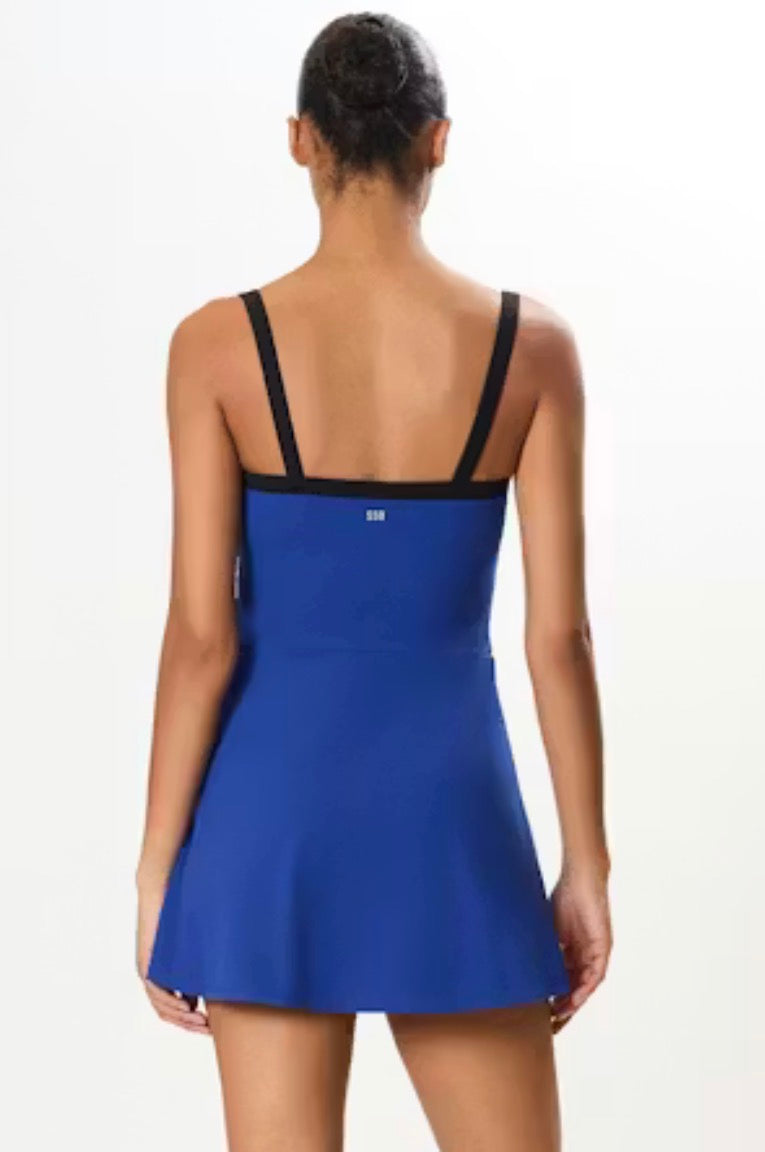 Monah Rigor Dress- Cobalt/Black