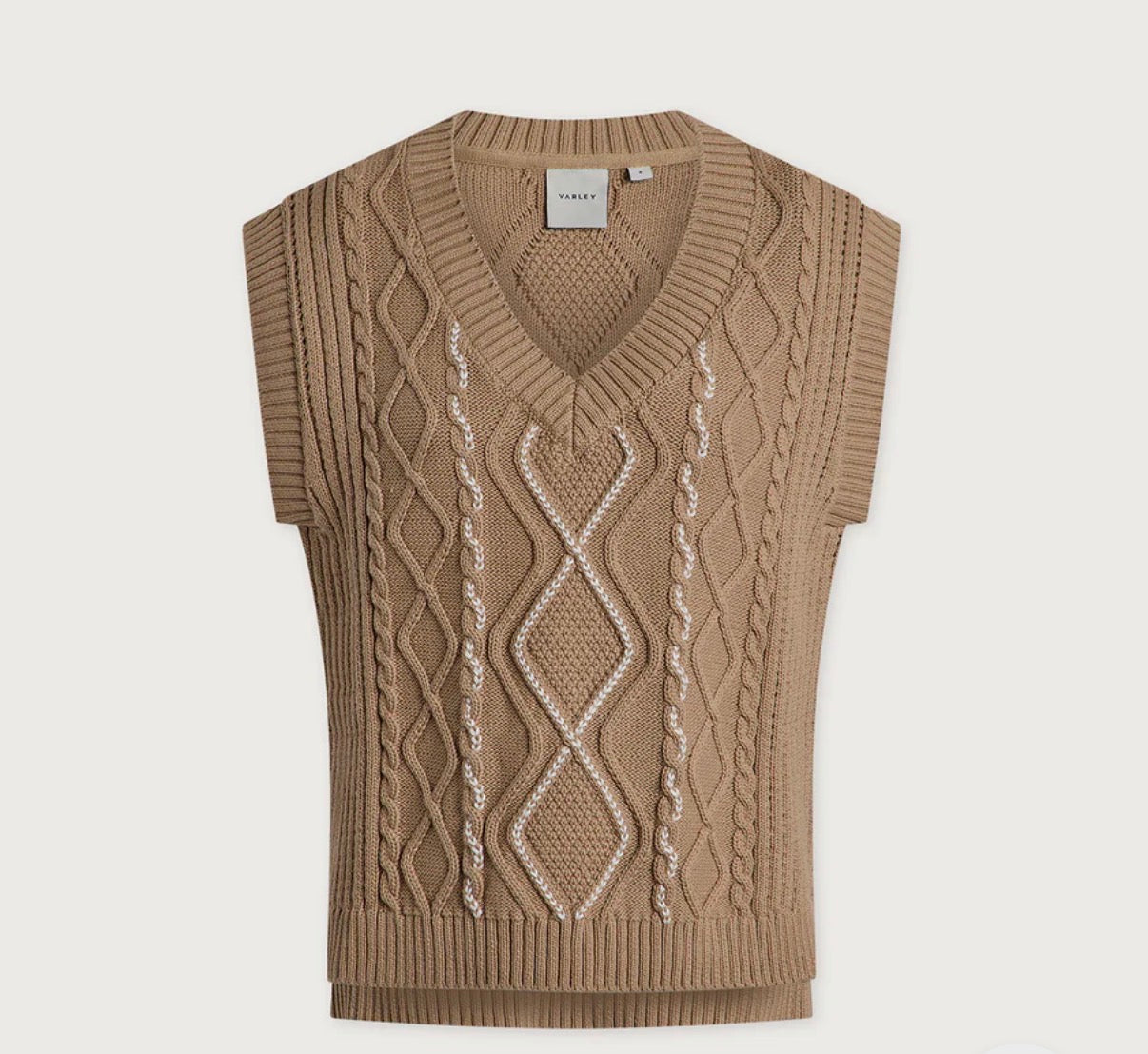 Benedetta Knit Top- light taupe