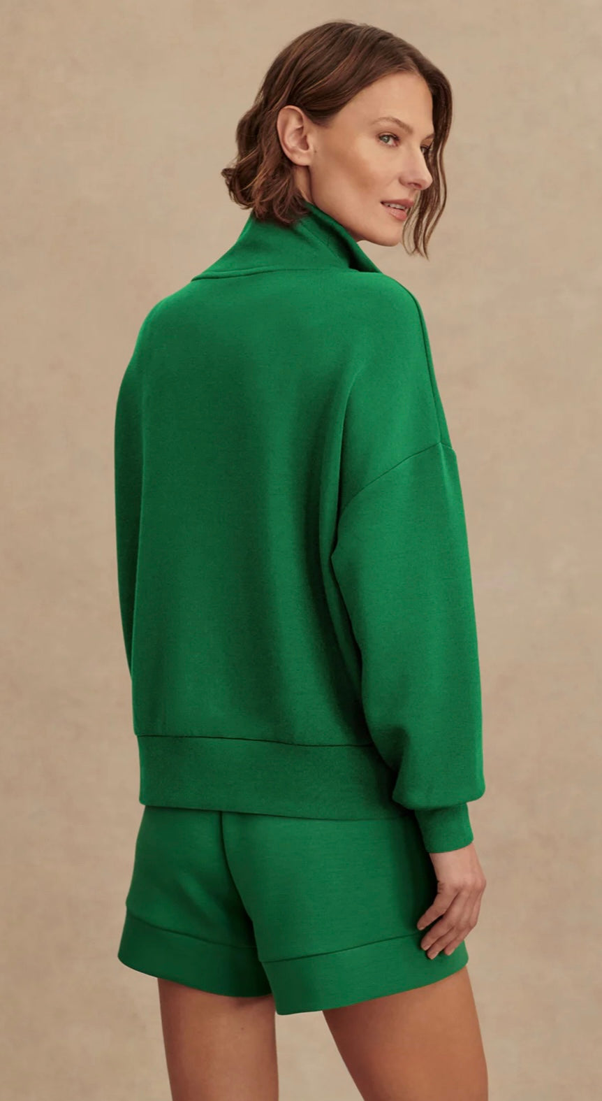 Hawley Half- Zip- Verdant Green