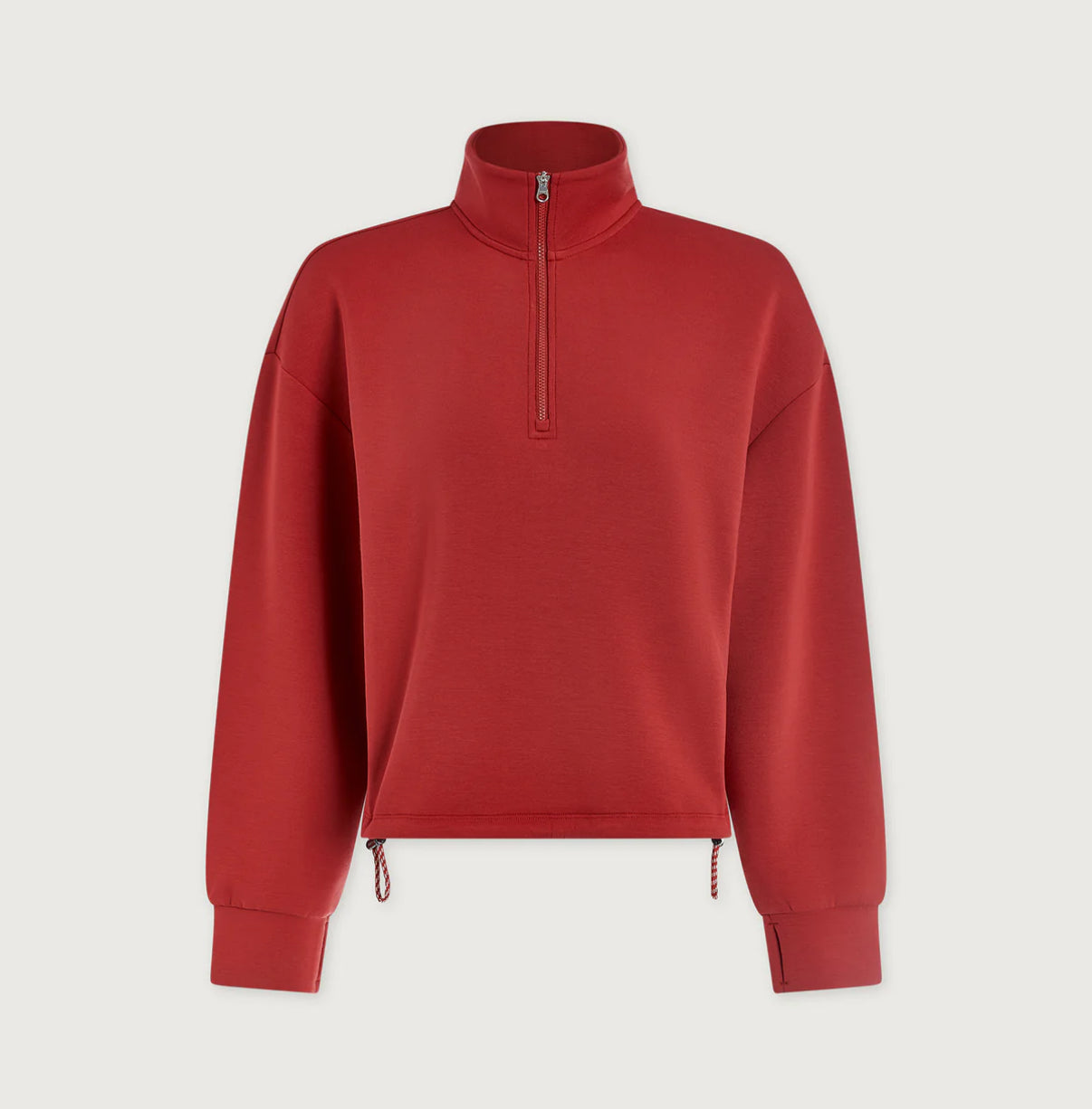 Sian Cropped Half-Zip Midlayer- Lava Falls