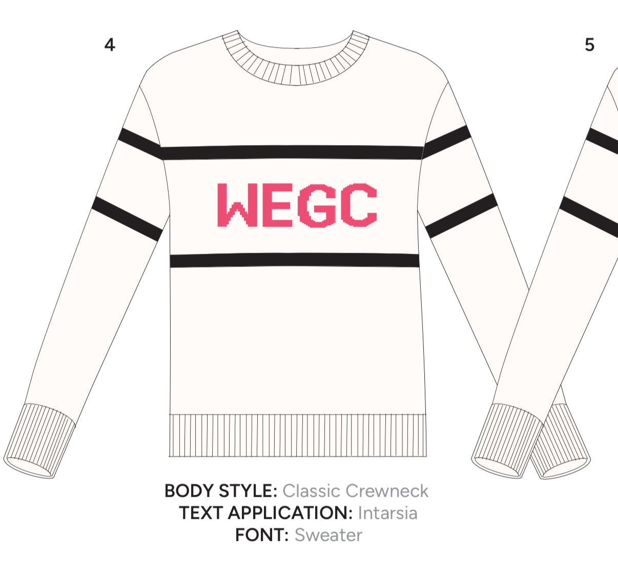 “White” WEGC sweater