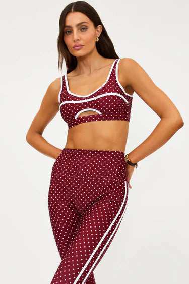 Moxie Top Crimson Dot