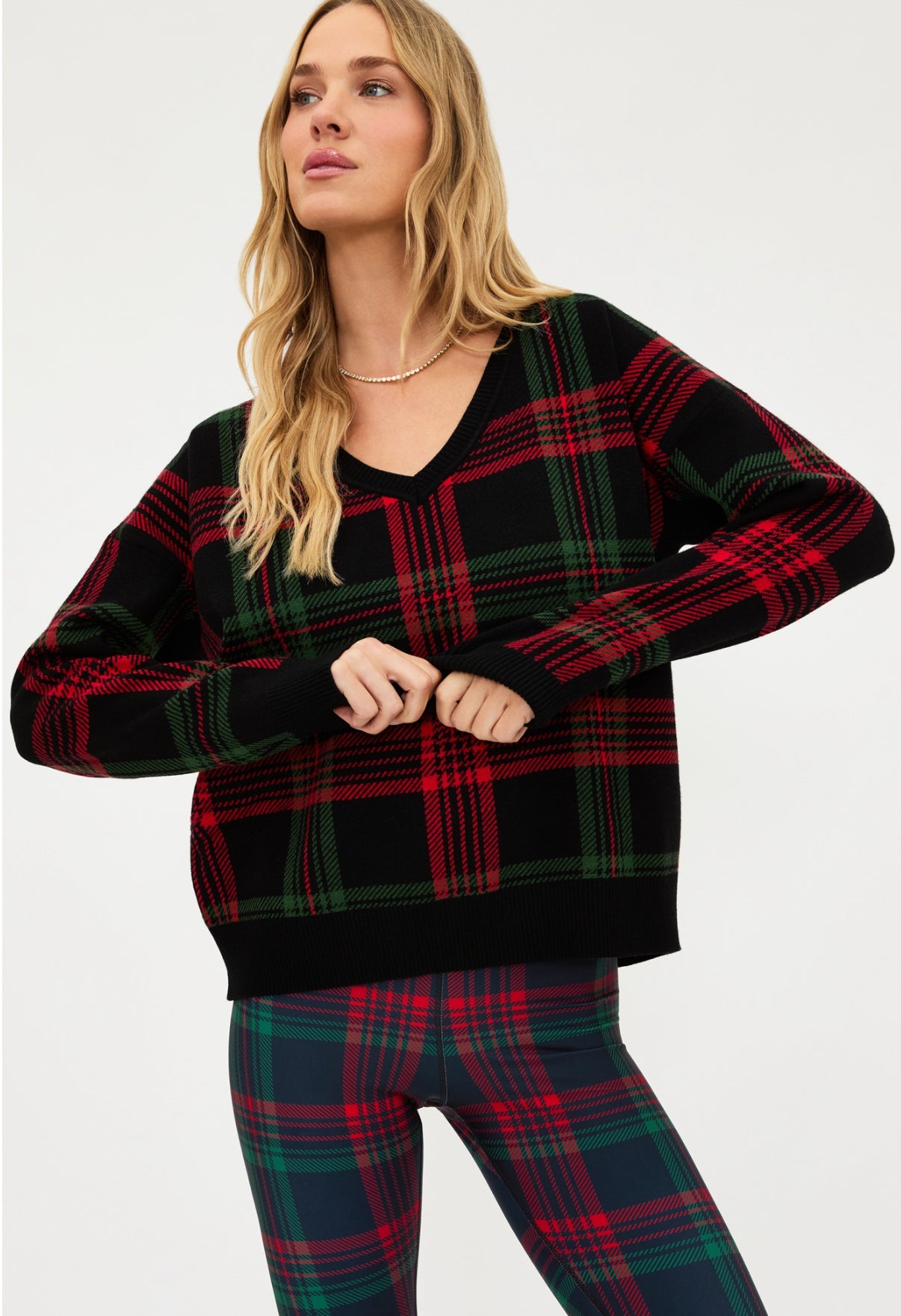 Joey Sweater - Ribbon Plaid