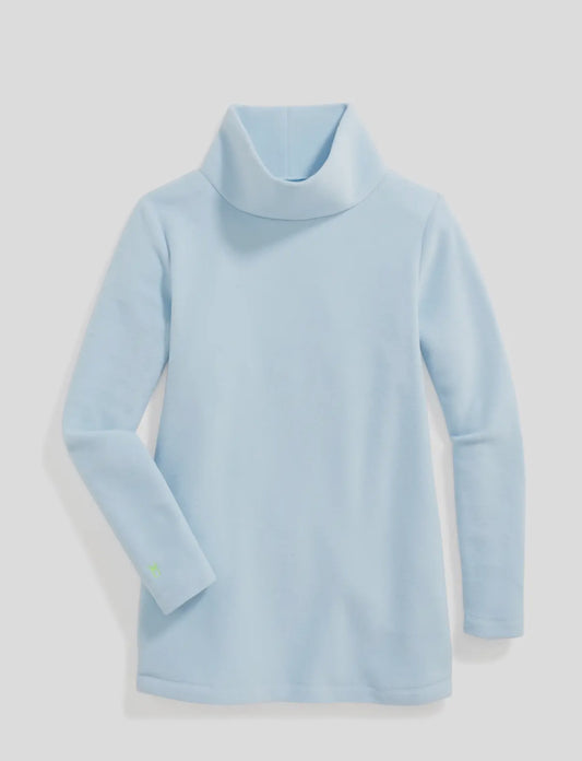 Cobble Hill Turtleneck- ice blue