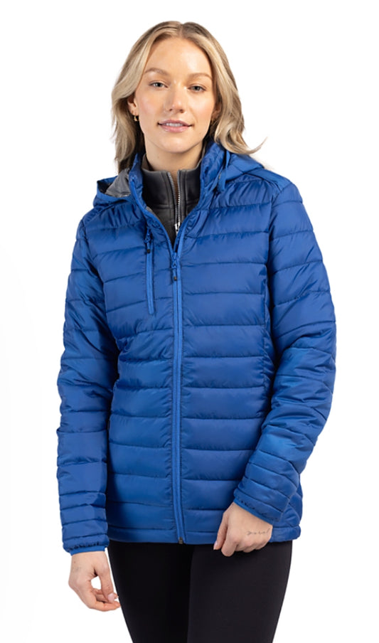 Clique Hudson Insulated Womens Full-Zip Puffer Jacket- royal Blue