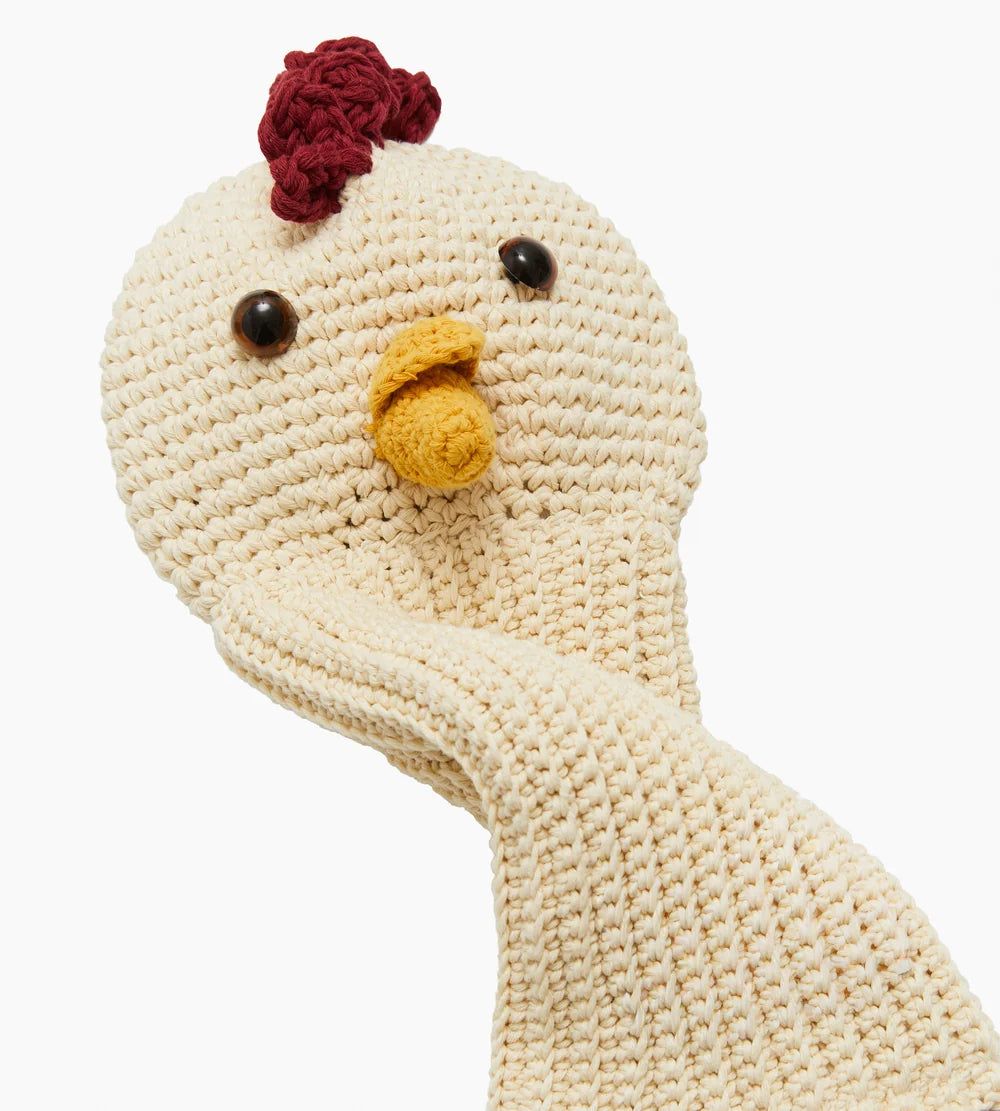 Chicken crochet golf cover