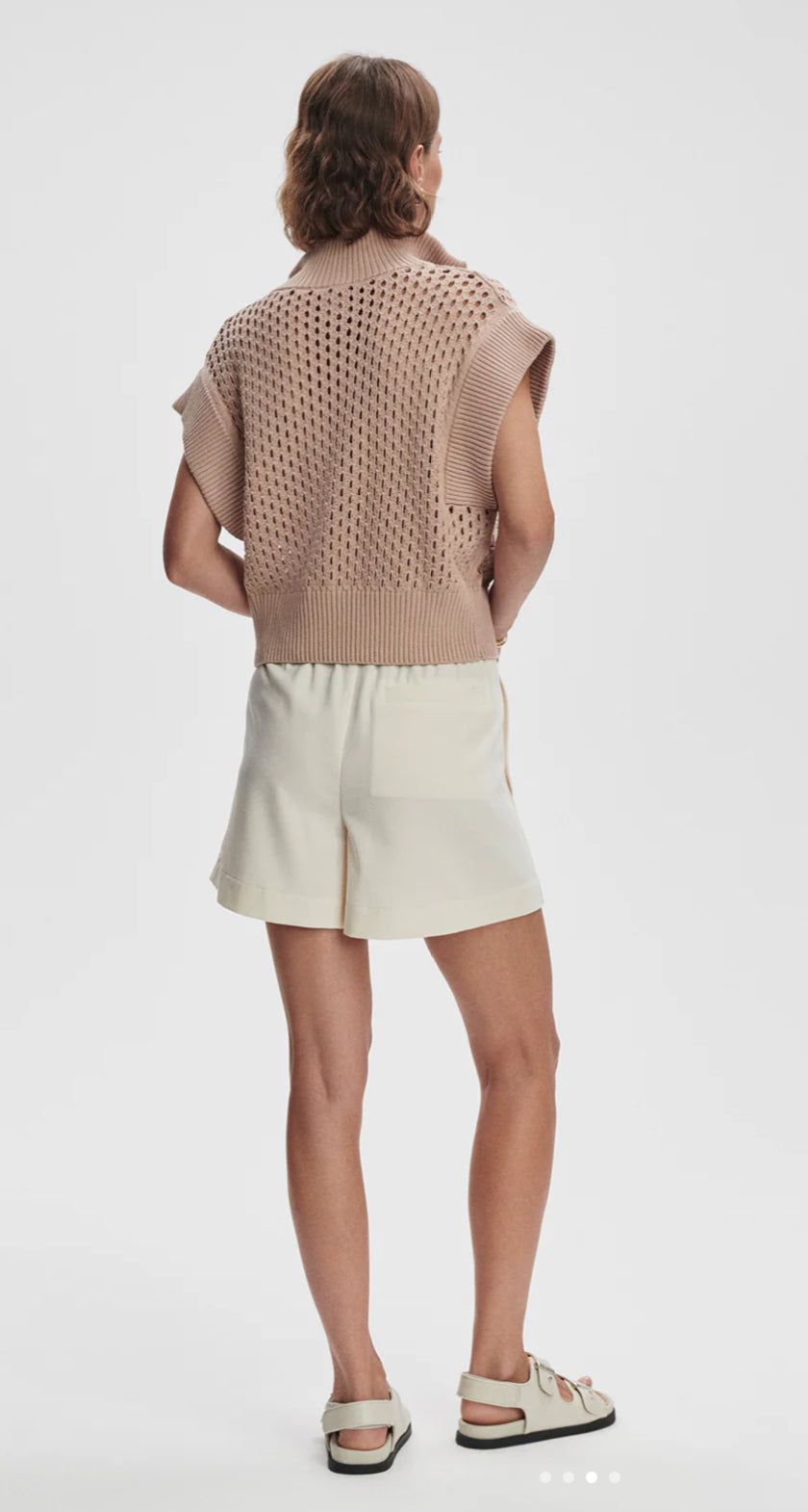 Gaines Half-Zip Knit-light taupe