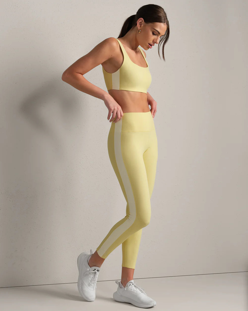 ReviveForm Color Block 7/8 Legging- Yellow Dawn