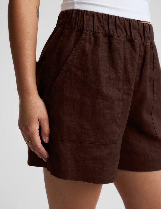 SoftWash Linen Easy Short- iced mocha