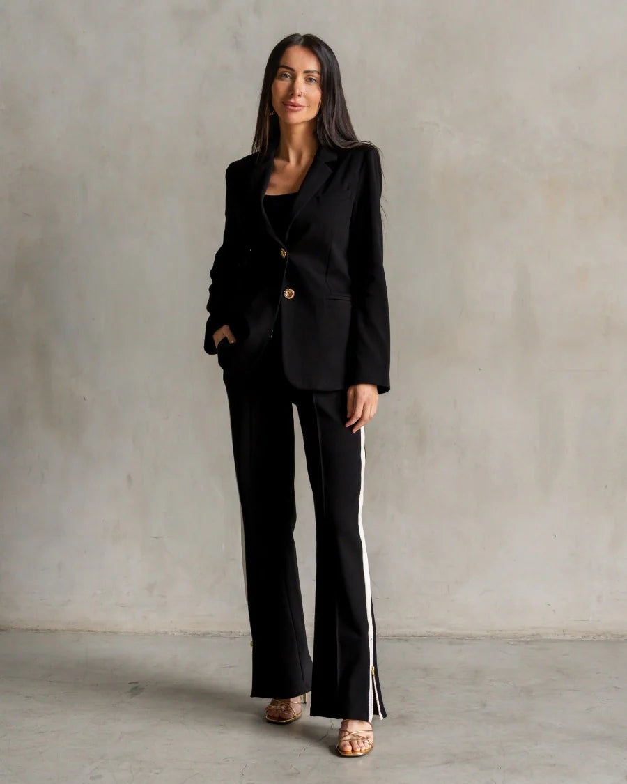 Morrison Interlock Blazer-Black