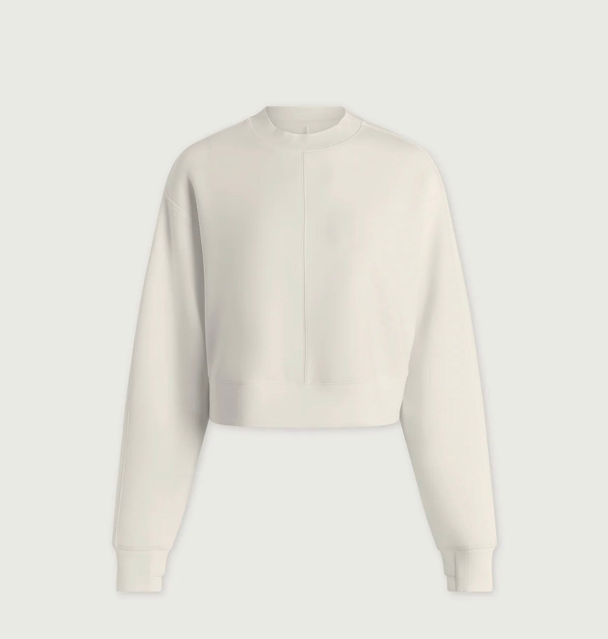Tasmin Cropped Sweat- Snow White