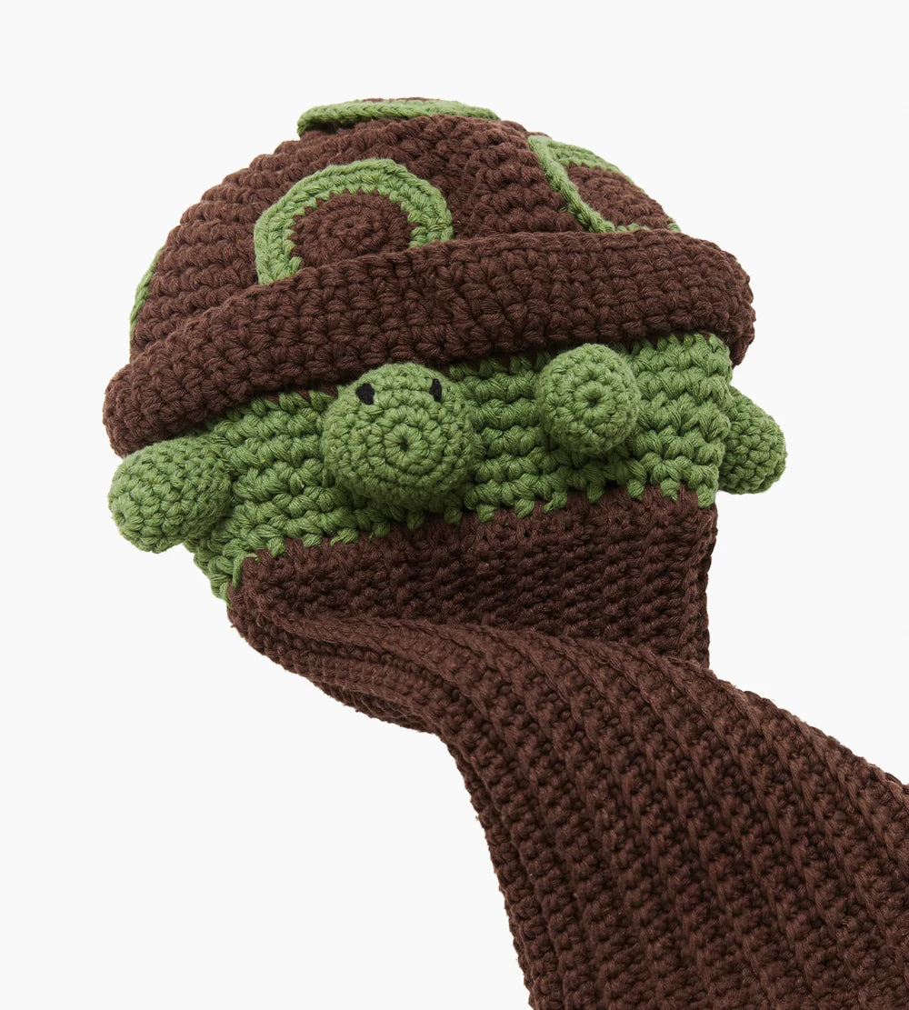 Turtle crochet golf cover