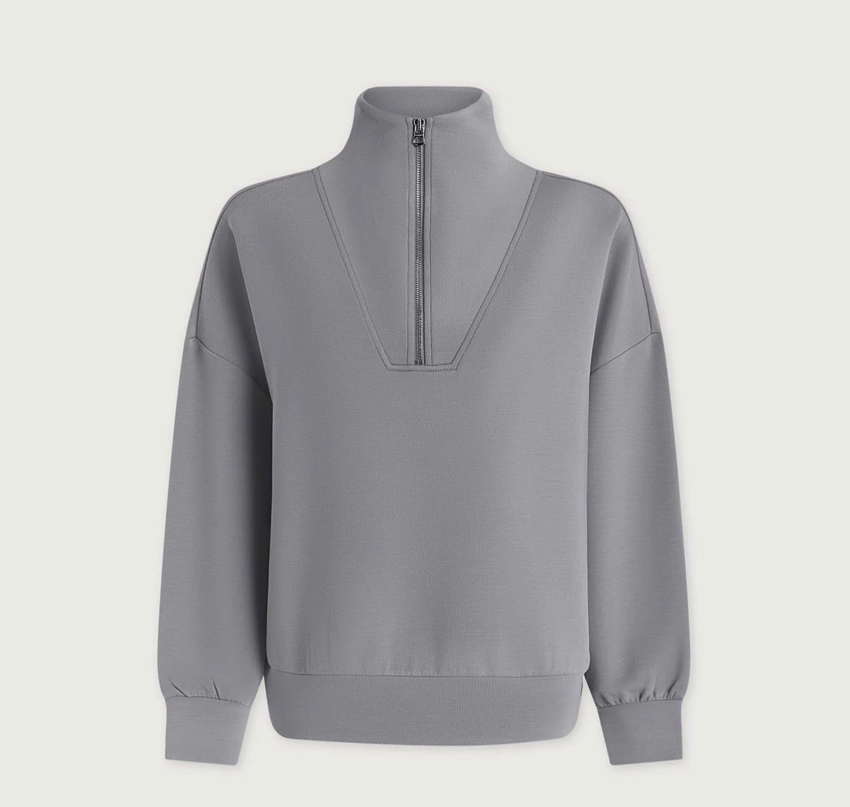 Hawley Half- Zip Sweat- Wind Blue