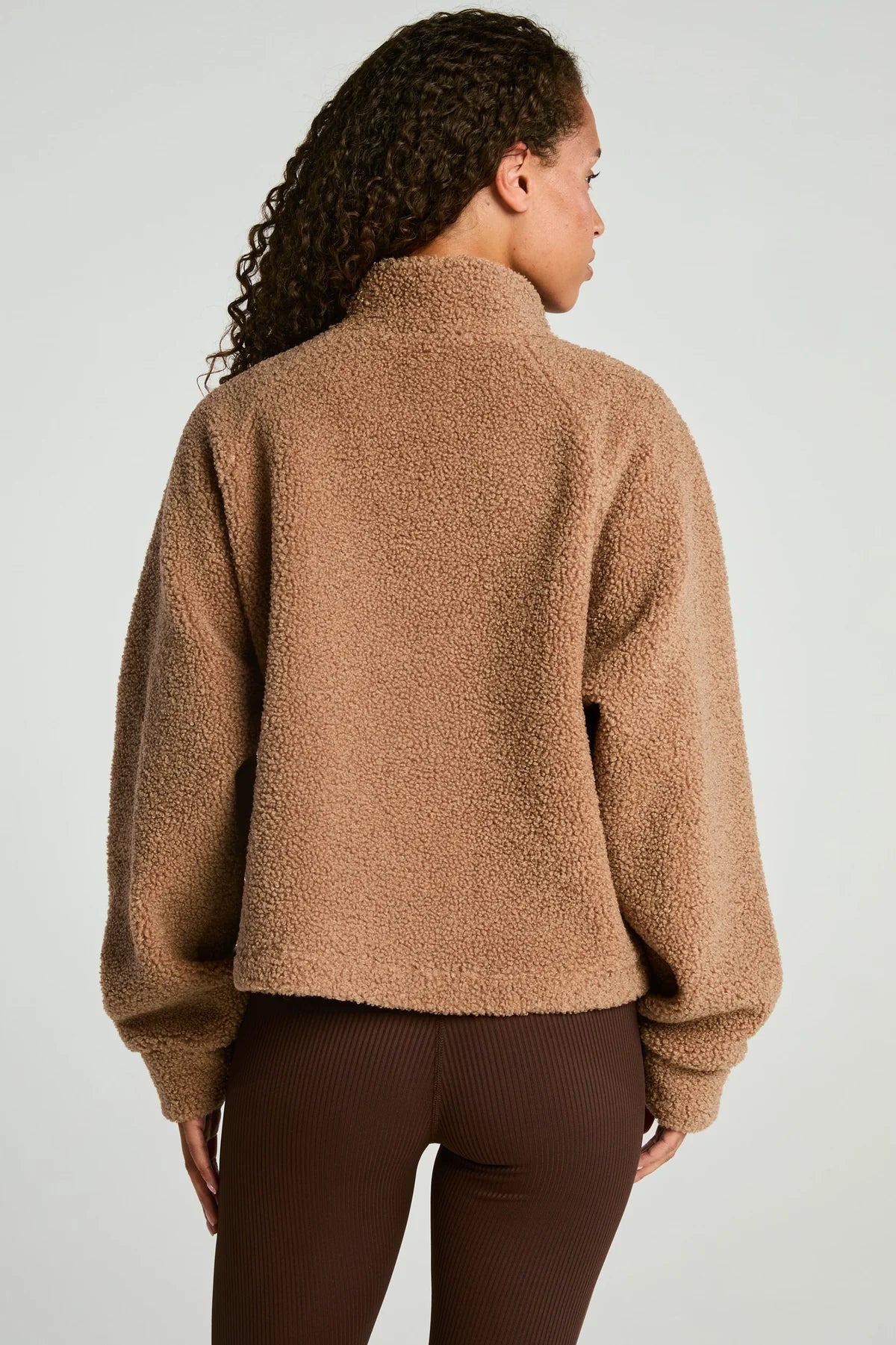 Lucia half zip Sherpa