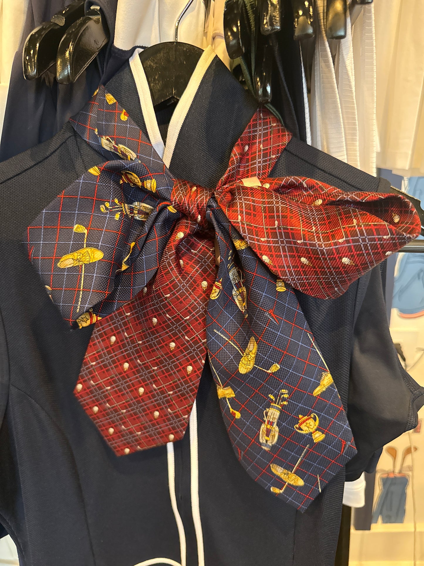Maroon/Navy golf