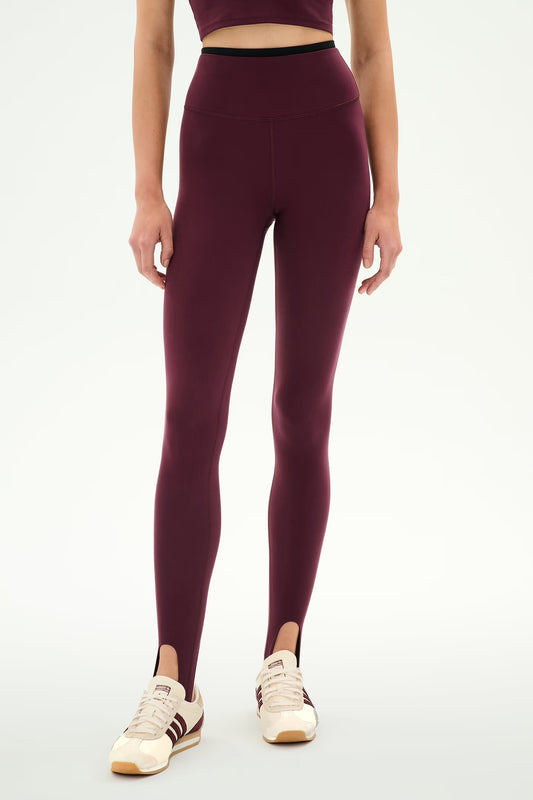 River Dual Waist Airweight Stirrup- dark cherry/black