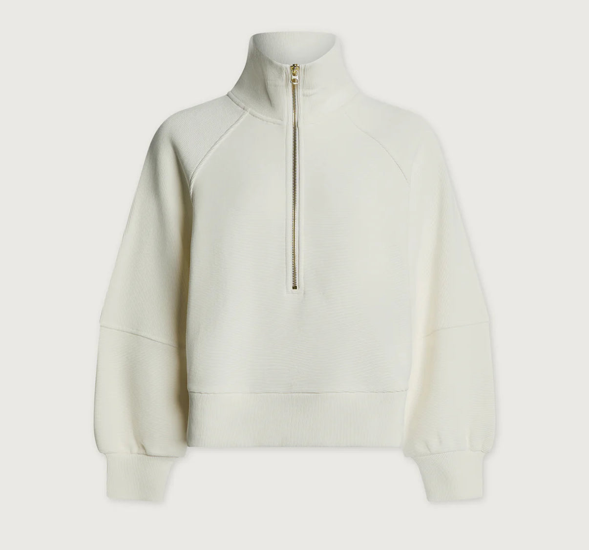 Milano Half-Zip Sweat-ivory