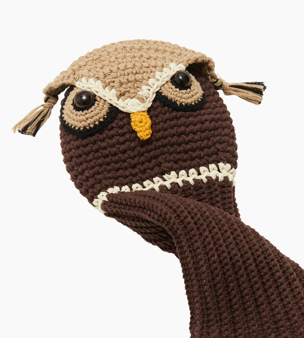 Owl crochet golf cover