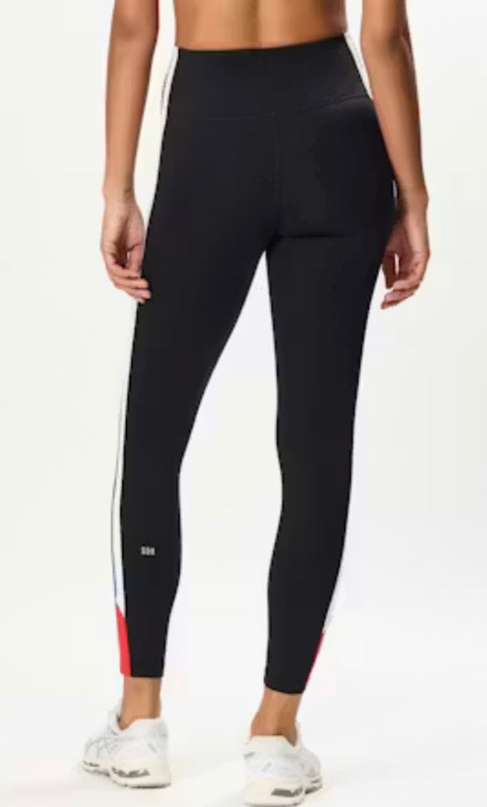 Monah high waist legging- black/cobalt