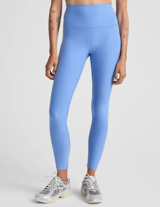 Spacedye Caught In The Midi HW Legging- Flower Blue Heather